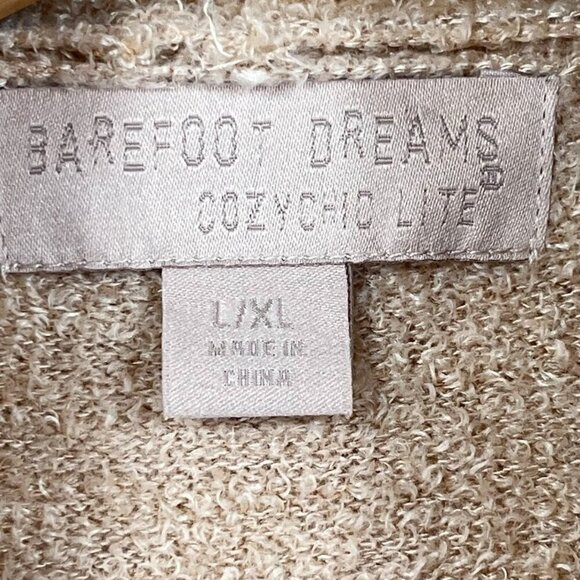 Barefoot Dreams CozyChic® Lite Circle Cardigan Open Pockets Relax Cozy Soft L XL - Picture 5 of 7